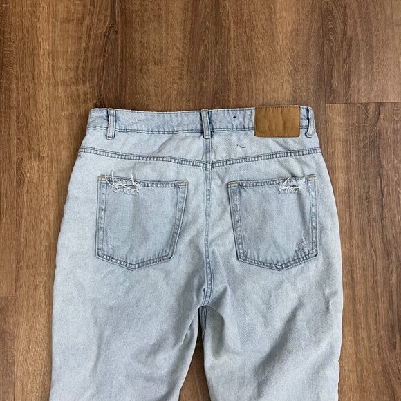 Divided Boyfriend Fit Patches Slim Low Jeans Sz 10 - Picture 14 of 15